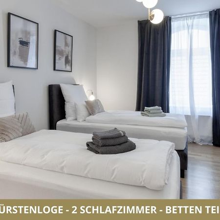 Neu Fewo Fuerstenloge 1-6 Pers Hinter Dem Markgraeflichen Opernhaus - 2 Schlafzimmer Mit Boxspringbetten 4 Einzel Oder 2 Doppelbetten, Balkon Und Einbaukueche, Barrierearm バイロイト エクステリア 写真