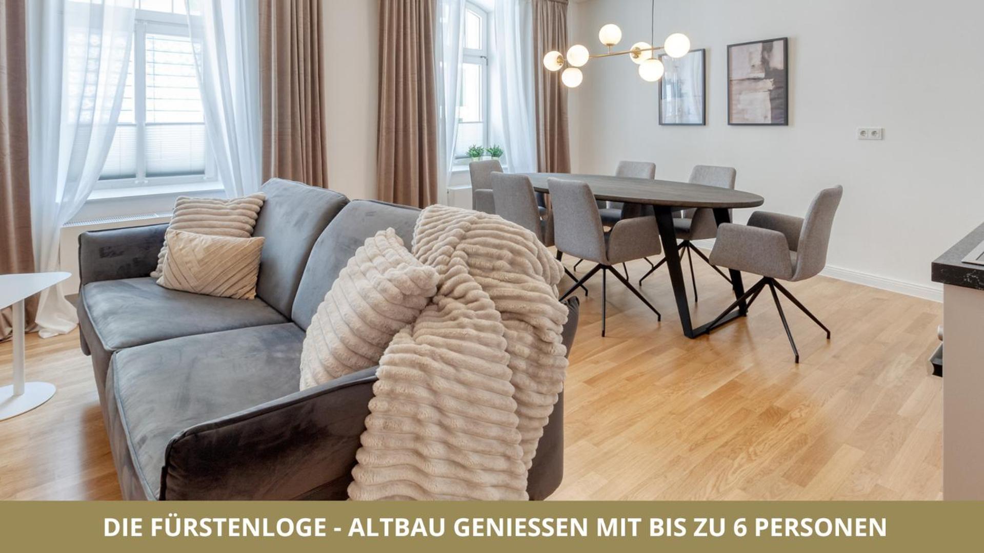 Neu Fewo Fuerstenloge 1-6 Pers Hinter Dem Markgraeflichen Opernhaus - 2 Schlafzimmer Mit Boxspringbetten 4 Einzel Oder 2 Doppelbetten, Balkon Und Einbaukueche, Barrierearm バイロイト エクステリア 写真