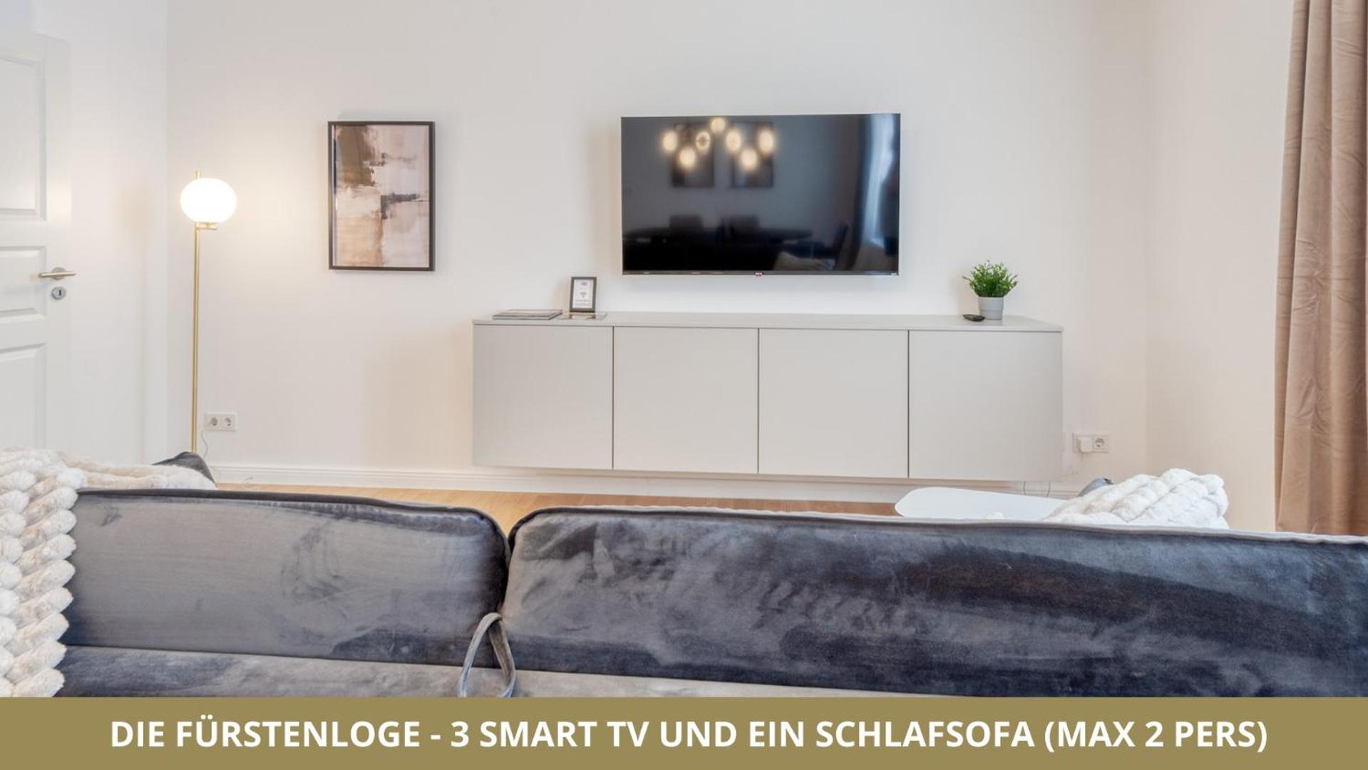 Neu Fewo Fuerstenloge 1-6 Pers Hinter Dem Markgraeflichen Opernhaus - 2 Schlafzimmer Mit Boxspringbetten 4 Einzel Oder 2 Doppelbetten, Balkon Und Einbaukueche, Barrierearm バイロイト エクステリア 写真
